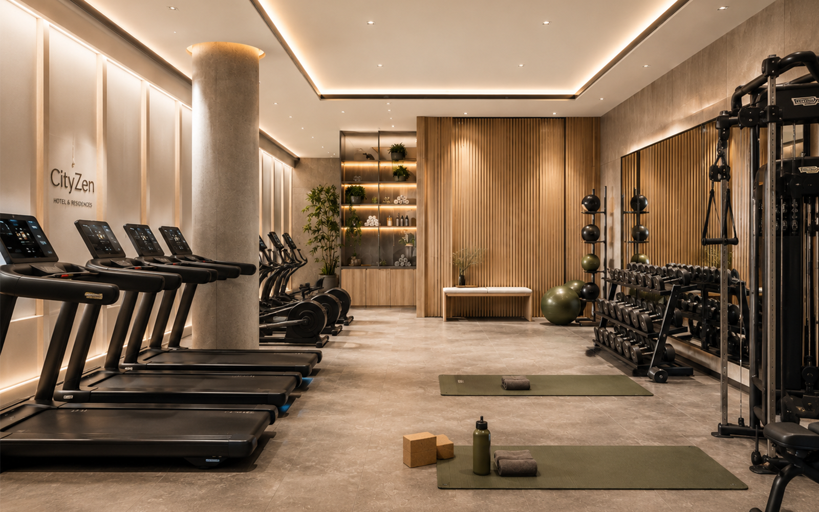 GYM en CityZen Condo Hotel en Gazcue Santo Domingo