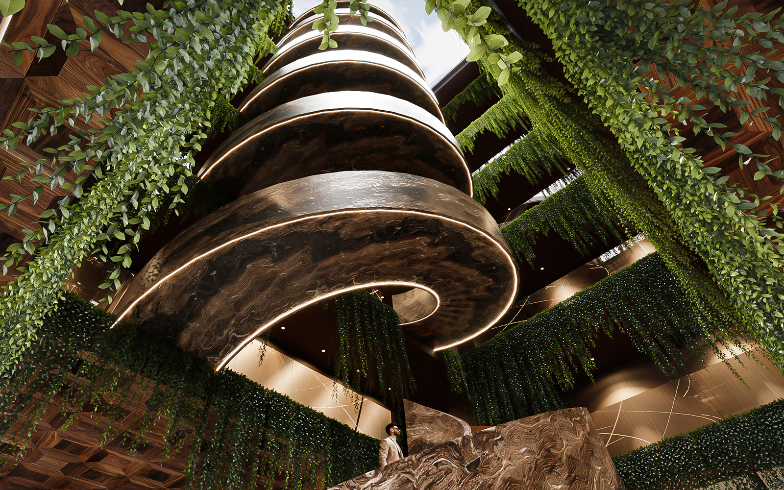 Lobby en CityZen Condo Hotel Gazcue Santo Domingo