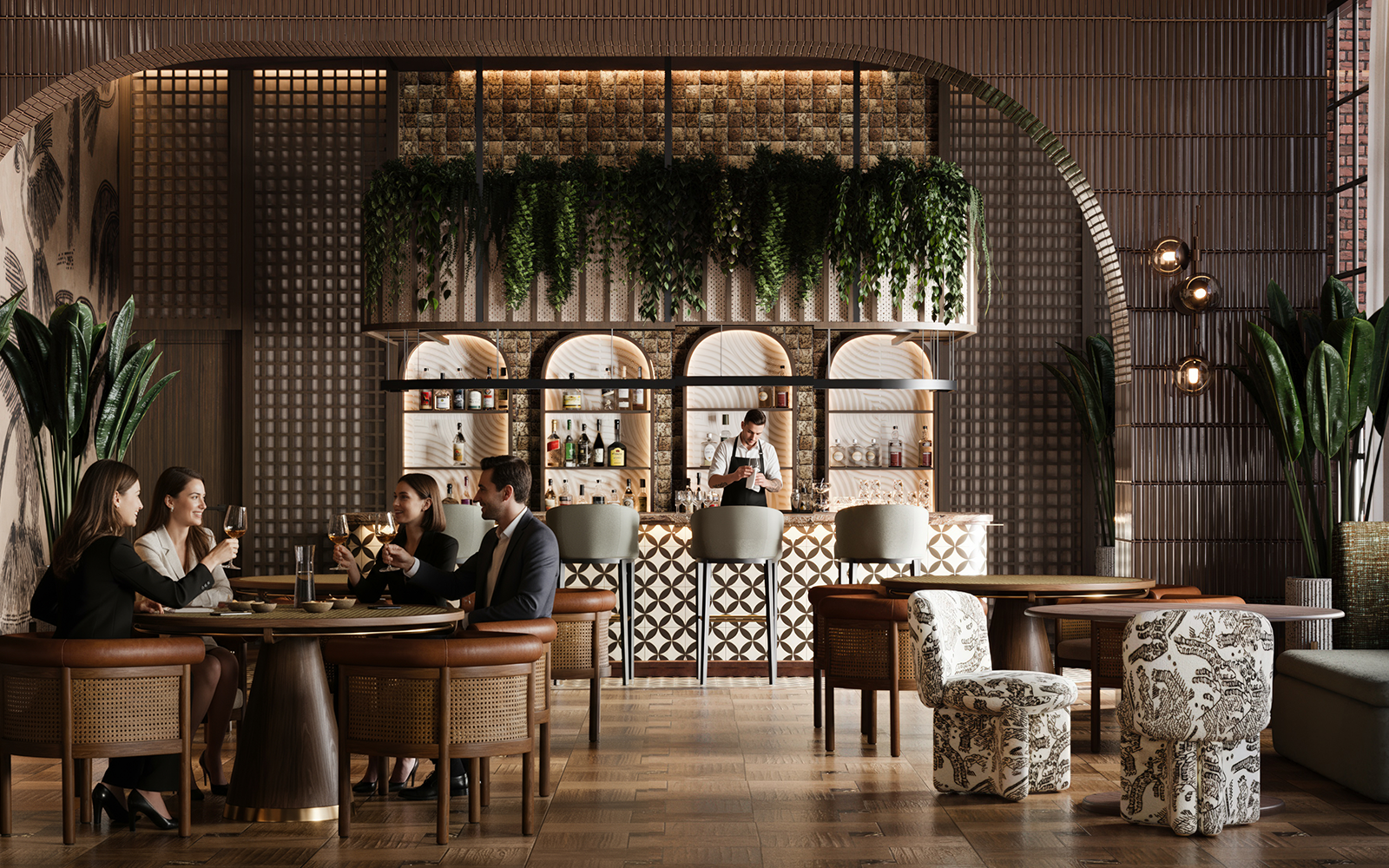 Restaurant de CityZen Condo Hotel en Gazcue Santo Domingo
